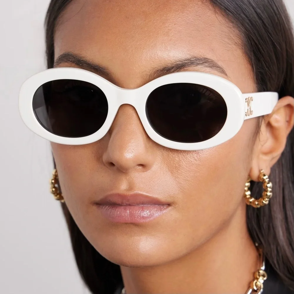 New! Celine Sunglasses, CL40194U 25A, oval, Triomphe, Authentic - Picture 1 of 13